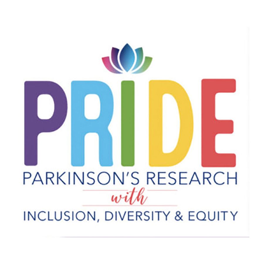 Rainbows of Aging PRIDE study flyer inviting LGBTQIA+ people with Parkinson's and their care partners to call 1-888-709-7689